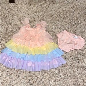 Janie and Jack rainbow tulle dress